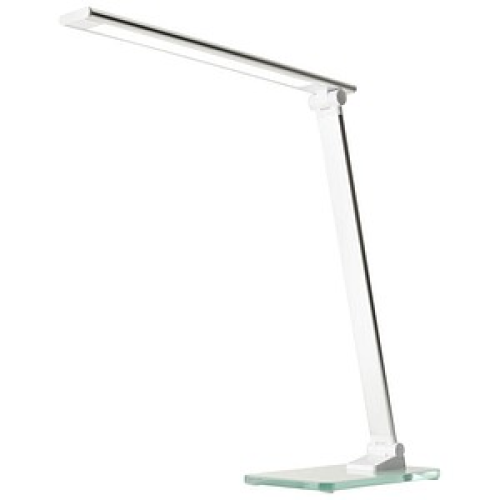 unilux POPY LED-Schreibtischlampe weiß/metallgrau 6 W