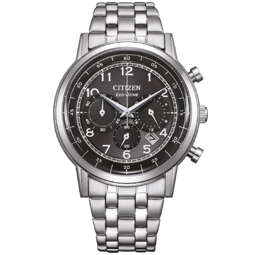 Citizen CA4630-53E Eco-Drive Herren-Chronograph Stahl/Schwarz