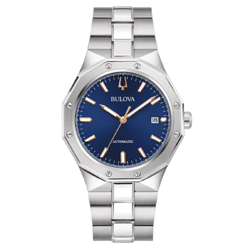 Bulova 96B463 Herrenuhr Automatik Classic Stahl/Dunkelblau