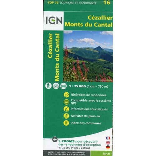 Collectif Ign - IGN 75 000 Touristische Wke 16 Cézaillier