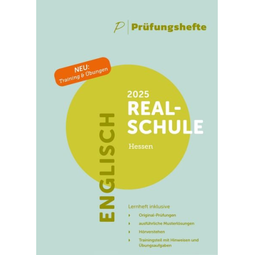 Prüfungsheft & Training - 2025 Englisch Realschule - Hessen - Original-Prüfungen und Lösungen