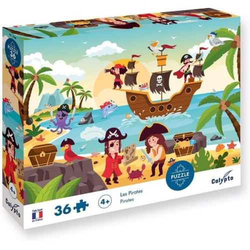 Calypto 3907600 - Piraten, Softtouch Kinder-Puzzle 36 Teile