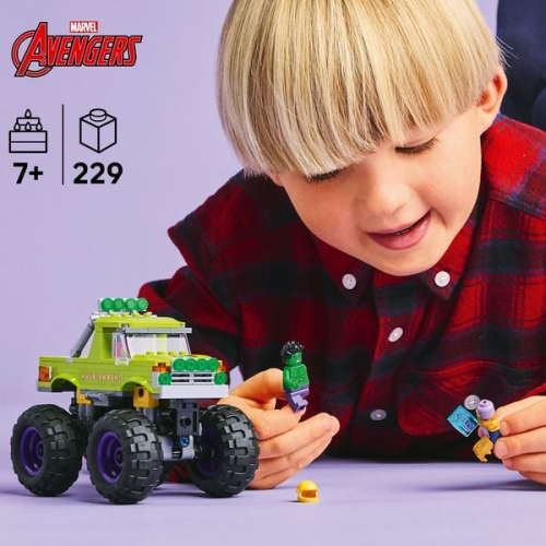 LEGO ǀ Marvel Hulk-Truck vs. Thanos - Helden-Set mit Minifiguren 76312