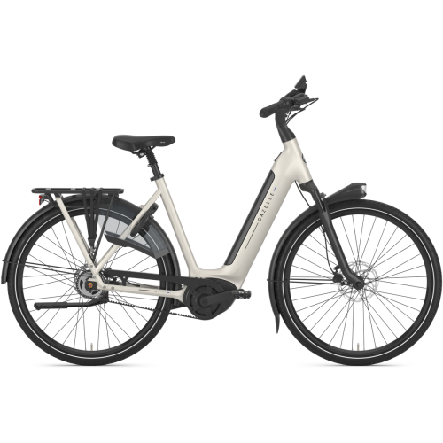 Gazelle Grenoble C5 HMB (625 Wh), 5 Gang Nabenschaltung, Unisexfahrrad, Wave, Modell 2025, 28 Zoll 57 cm ivory white