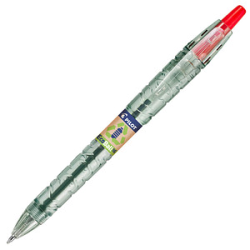 PILOT Kugelschreiber B2P „Bottle 2 Pen“ ECOBALL XB transparent, Schreibfarbe: rot, 1 St.