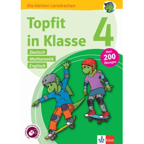 Topfit in Klasse 4 - Deutsch, Mathematik und Englisch. Übungsbuch