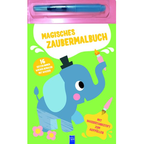 Magisches Zaubermalbuch - Grün (Elefant)