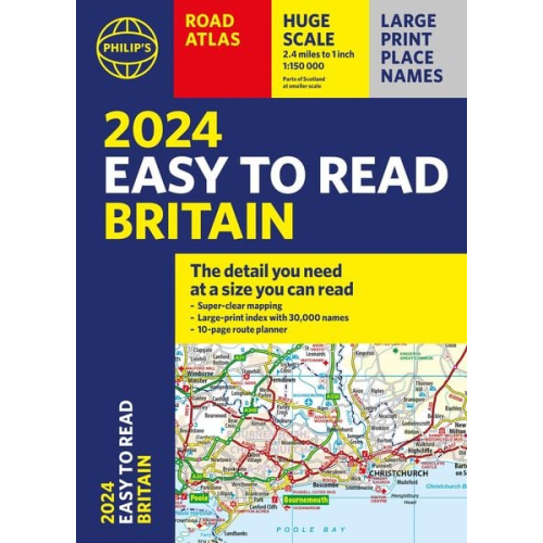 Philip's Maps - 2024 Philip's Easy to Read Britain Road Atlas