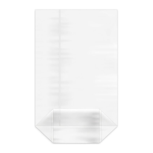 Kreuzbodenbeutel hochtransparent  95 x 160 + 40mm mit verschweißtem Boden, 100 Stk.