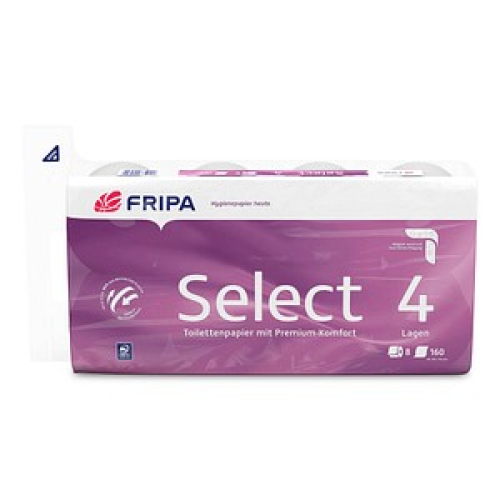 FRIPA Toilettenpapier Select 4-lagig, 8 Rollen