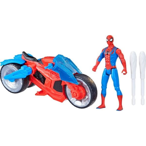 Spiderman Web-Motorrad 10cm Fahrzeug und Figur