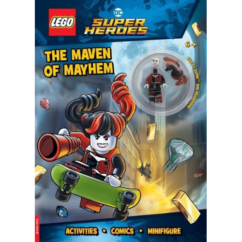 Buster Books LEGO® - LEGO® DC Super Heroes(TM): Maven of Mayhem Activity Book (with Harley Quinn(TM) LEGO minifigure and megaphone)