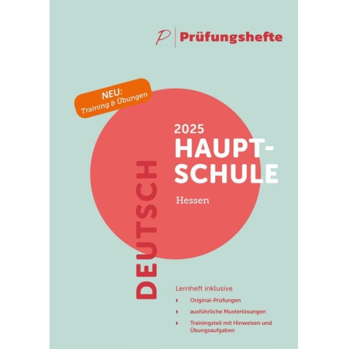 Prüfungsheft & Training - 2025 Deutsch Hauptschule - Hessen - Original-Prüfungen und Lösungen