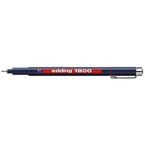 edding 1800 profipen Fineliner rot 0,25 mm, 1 St.