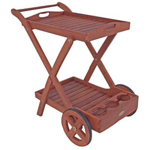 Garden Pleasure Servierwagen Toledo braun 54,0 x 88,0 x 80,0 cm