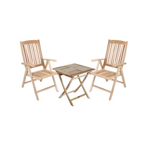 Garden Pleasure Sitzgruppe Java, natur Holz, 3-teilig