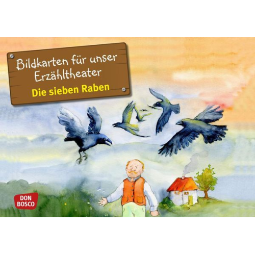 Brüder Grimm - Die sieben Raben. Kamishibai Bildkartenset.