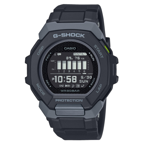 Casio GBD-300-1ER G-Shock G-Squad Digitaluhr Bluetooth Schwarz/Grau