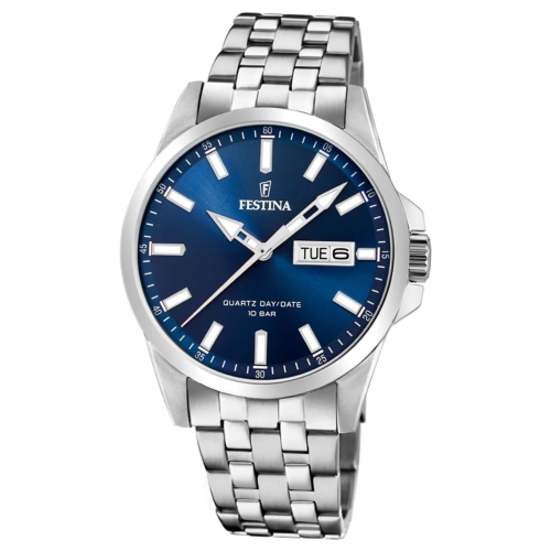 Festina F20357/3 Herrenuhr Quarz Stahl/Blau