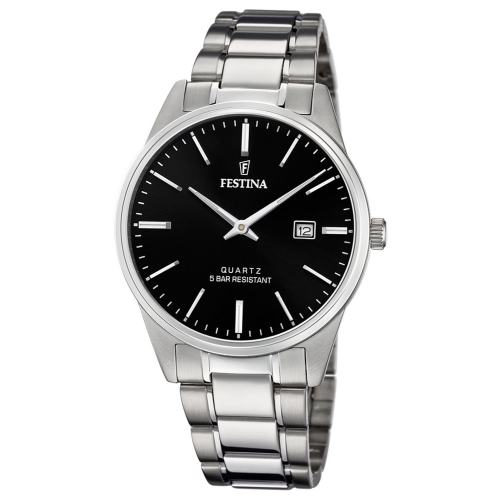 Festina F20511/4 Herren-Quarzuhr Edelstahl/Schwarz