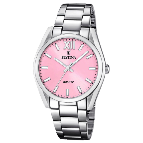 Festina F20622/2 Damen-Armbanduhr Quarz Stahl/Rosafarben