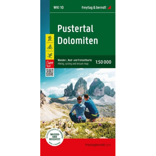 Pustertal - Dolomiten, Wander-, Rad- und Freizeitkarte 1:50.000, freytag & berndt, WKI 10