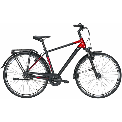 Pegasus Premio SL HS-i 8, 8 Gang Nabenschaltung mit Rücktritt, Herrenfahrrad, Diamant, Modell 2021, 28 Zoll 61 cm black matt/red