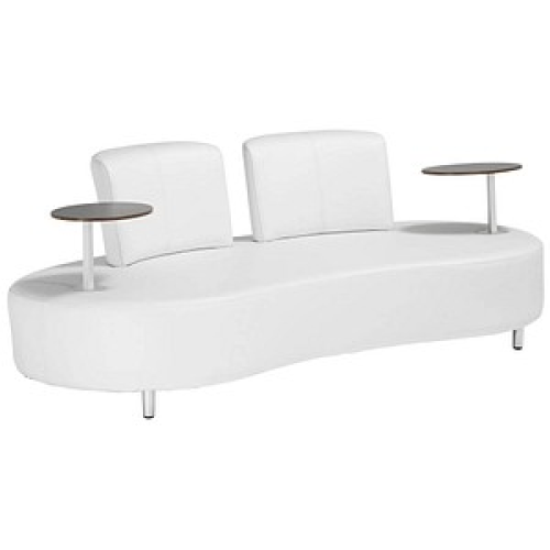 Garden Pleasure Loungesofa Aalborg, weiß Kunststoff, Metall, 3-teilig