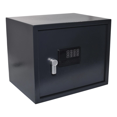 Tresor Safe 43x35x33 cm mit elektronischem Zahlenschloss für Tisch/Wandmontage anthrazit