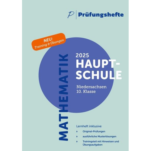 Prüfungsheft & Training - 2025 Mathematik Hauptschule 10. Klasse - Niedersachsen - Original-Prüfungen und Lösungen