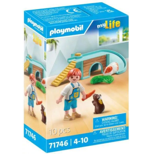 PLAYMOBIL 71746 Junge mit Meerschweinchen