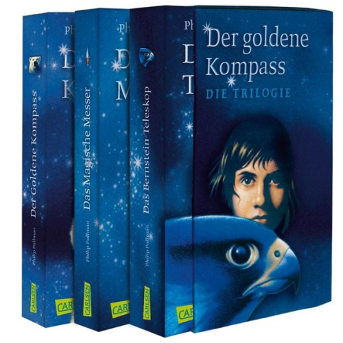 Philip Pullman - His Dark Materials: Der Goldene Kompass, Das Magische Messer und Das Bernstein-Teleskop im Schuber