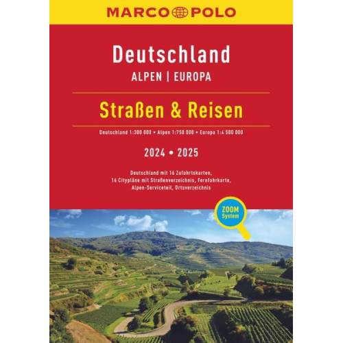 MARCO POLO Straßen & Reisen 2024/2025 Deutschland 1:300.000