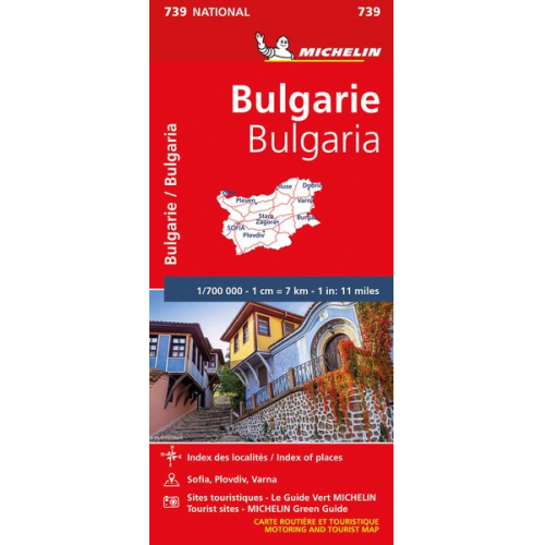 Carte nationale 739 - Michelin Bulgarien