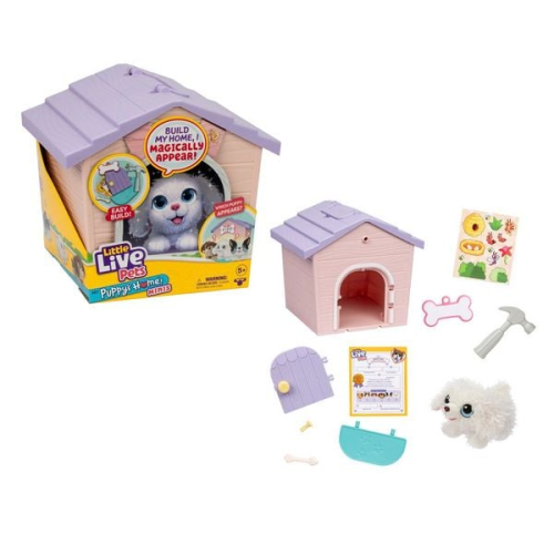 Moose Toys 300214 - Little Live Pets, My Puppys Home Mini - Spielset - Pink