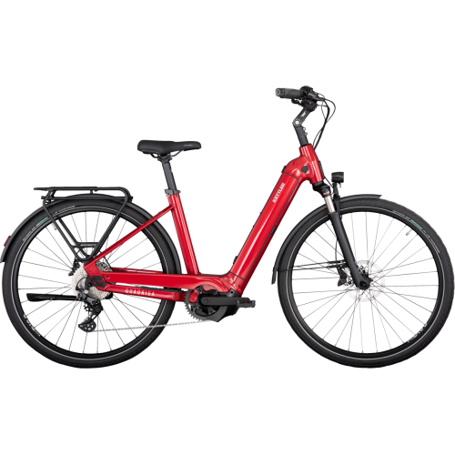 KETTLER Alu-Rad QUADRIGA CX10 LG (750 Wh), 10 Gang Kettenschaltung, Damenfahrrad, Wave, Modell 2024, 28 Zoll 48 cm classic red shiny