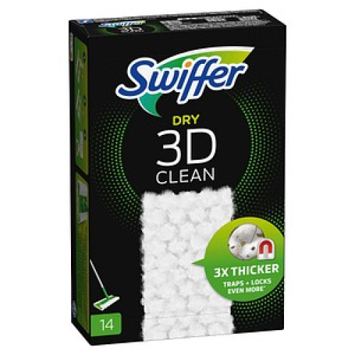 Swiffer DRY 3D CLEAN Bodentücher, 14 St.