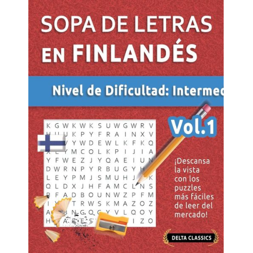 Delta Classics - Sopa De Letras En Finlandés - Nivel De Dificultad