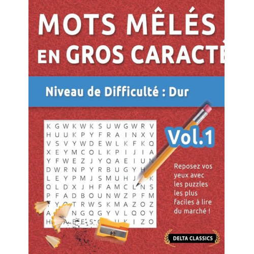 Delta Classics - Mots Mêlés En Format Xl - Niveau De Difficulté