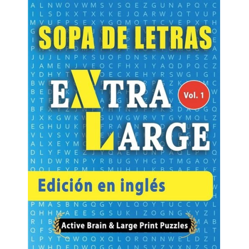 Active Minds & Large Prints - Sopa de Letras - Edición en inglés