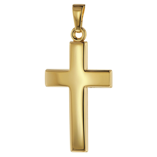 trendor 75366 Kreuz-Anhänger 26 mm Gold 585 / 14 Karat