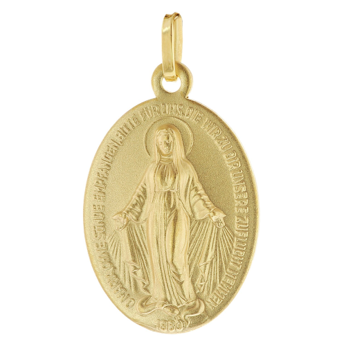 trendor 51935 Milagrosa Anhänger 585 (14K) Gold Medaille Madonna