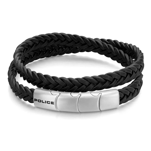 Police PEAGB0037404 Herrenarmband Braid Schwarz