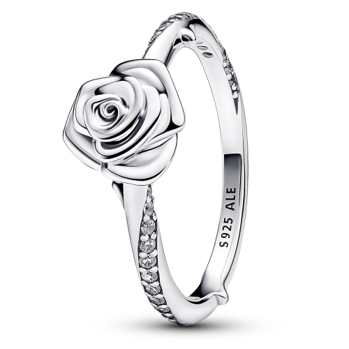 Pandora 193215C01 Damenring Blühende Rose Silber