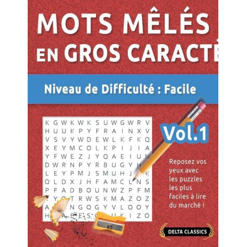 Delta Classics - Mots Mêlés En Format Xl - Niveau De Difficulté