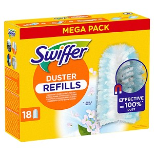 Swiffer DUSTER REFILLS MEGA PACK Staubfangtücher Mikrofaser, 18 St.