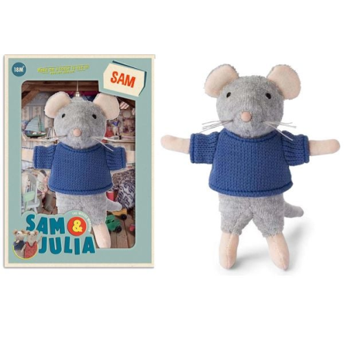 Sam und Julia 300905 - Plüsch-Maus Sam, 12 cm