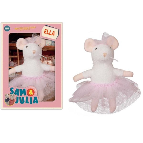 Sam und Julia 300907 - Plüsch-Maus Ella, 12 cm