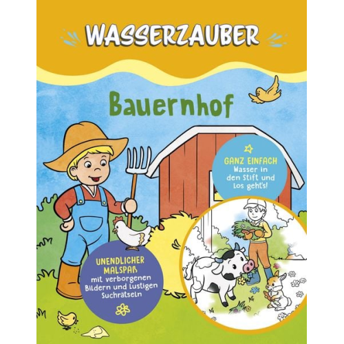 Bauernhof Wasserzauber Malbuch