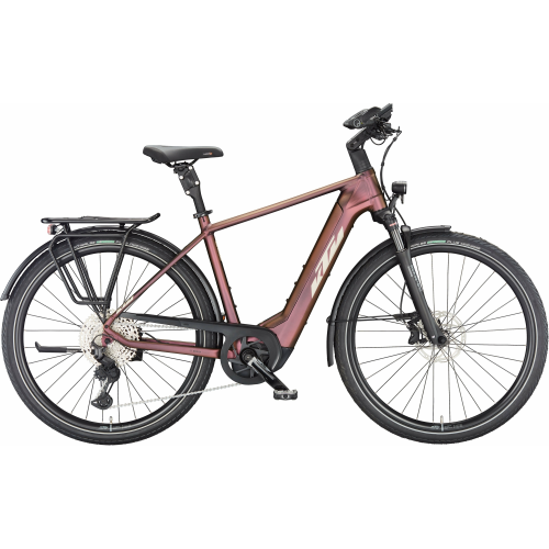 KTM MACINA STYLE 720 (750 Wh), 11 Gang Kettenschaltung, Herrenfahrrad, Diamant, Modell 2024, 28 Zoll 51 cm sunset matt (champagne+black)